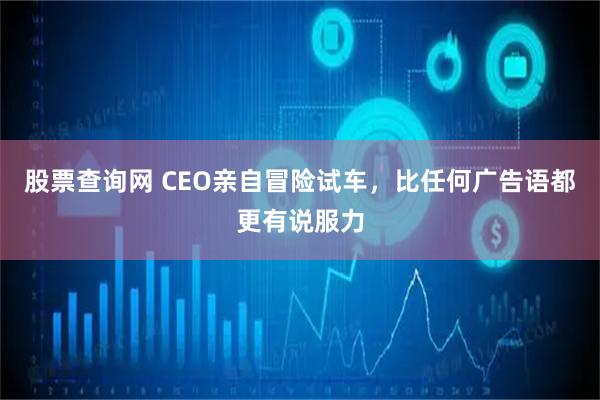 股票查询网 CEO亲自冒险试车，比任何广告语都更有说服力